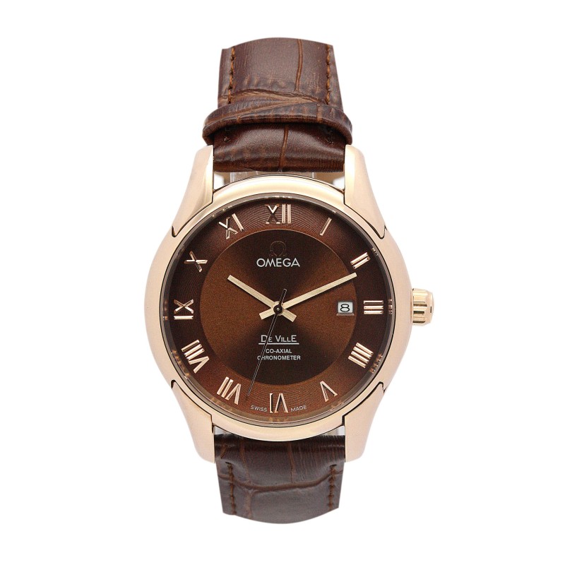 UK Rose gold Steel Omega Replica De Ville Hour Vision-41 MM