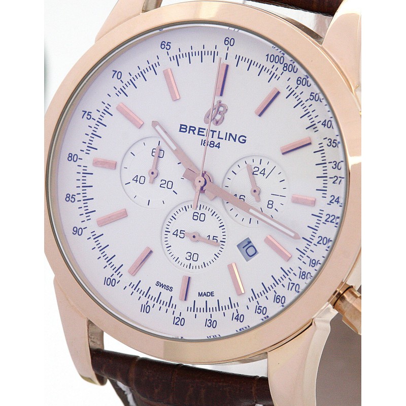 UK Rose Gold Breitling Replica Transocean Chronograph RB0152-43 MM