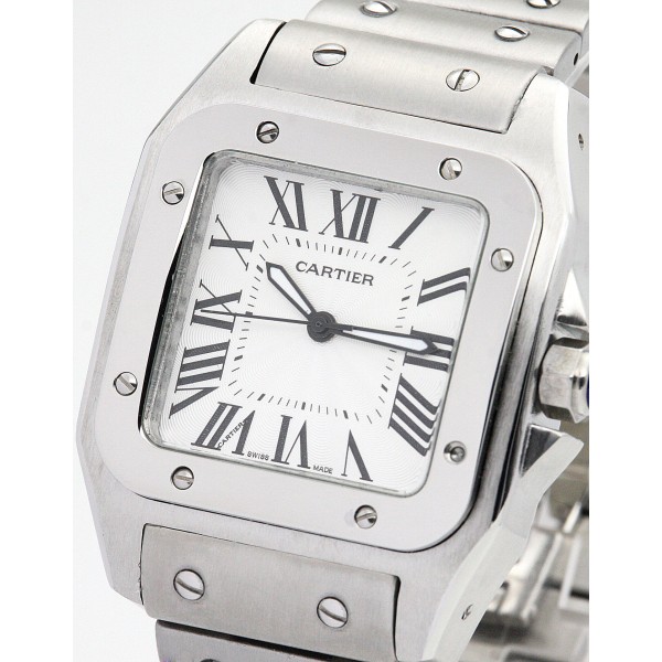 UK Steel Cartier Replica Santos 100 W20073X8-41 MM